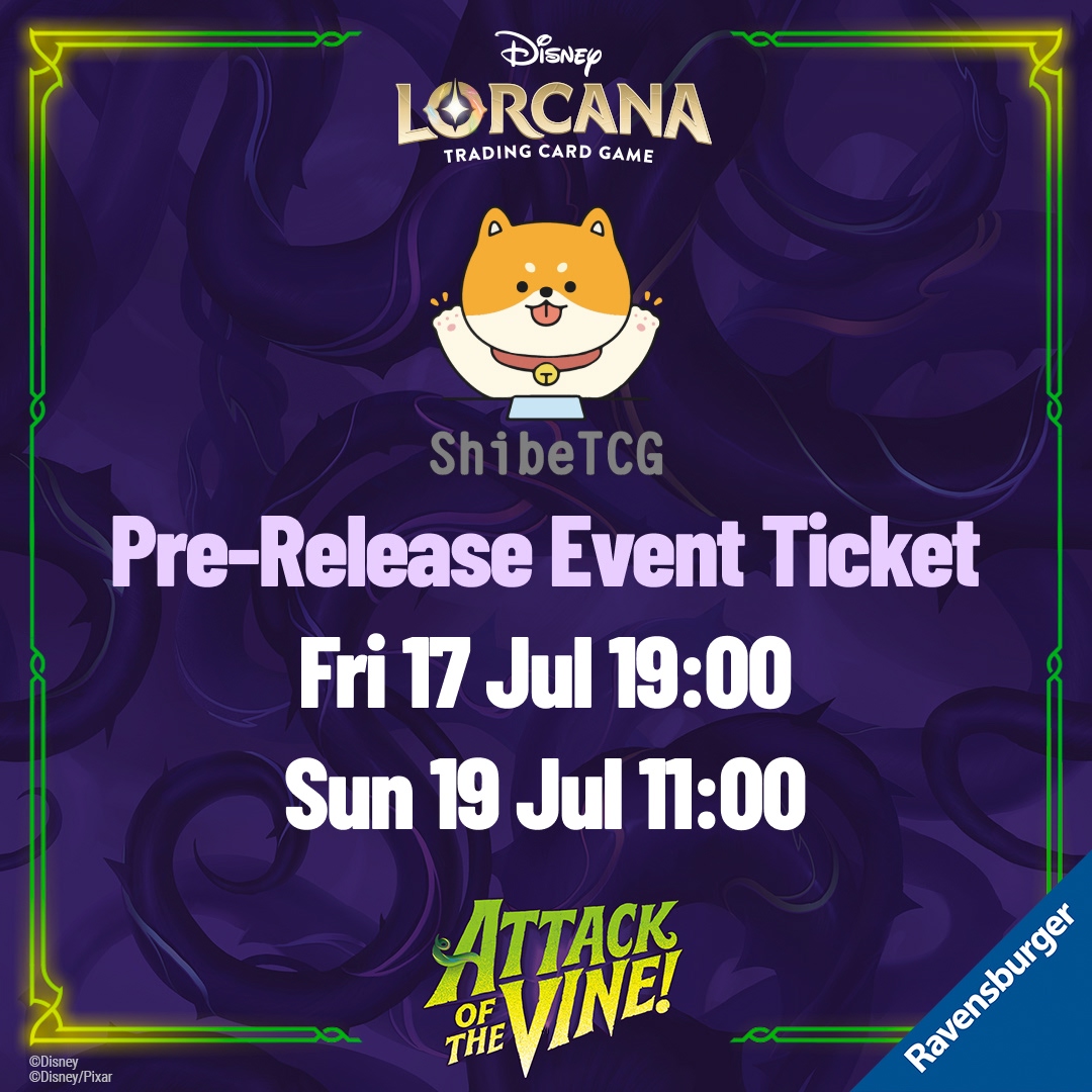 Attack of the Vine Pre-release Sealed Event Ticket